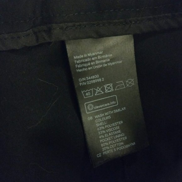 H&M Black Slim Fit Suit Pants - Picture 6 of 7